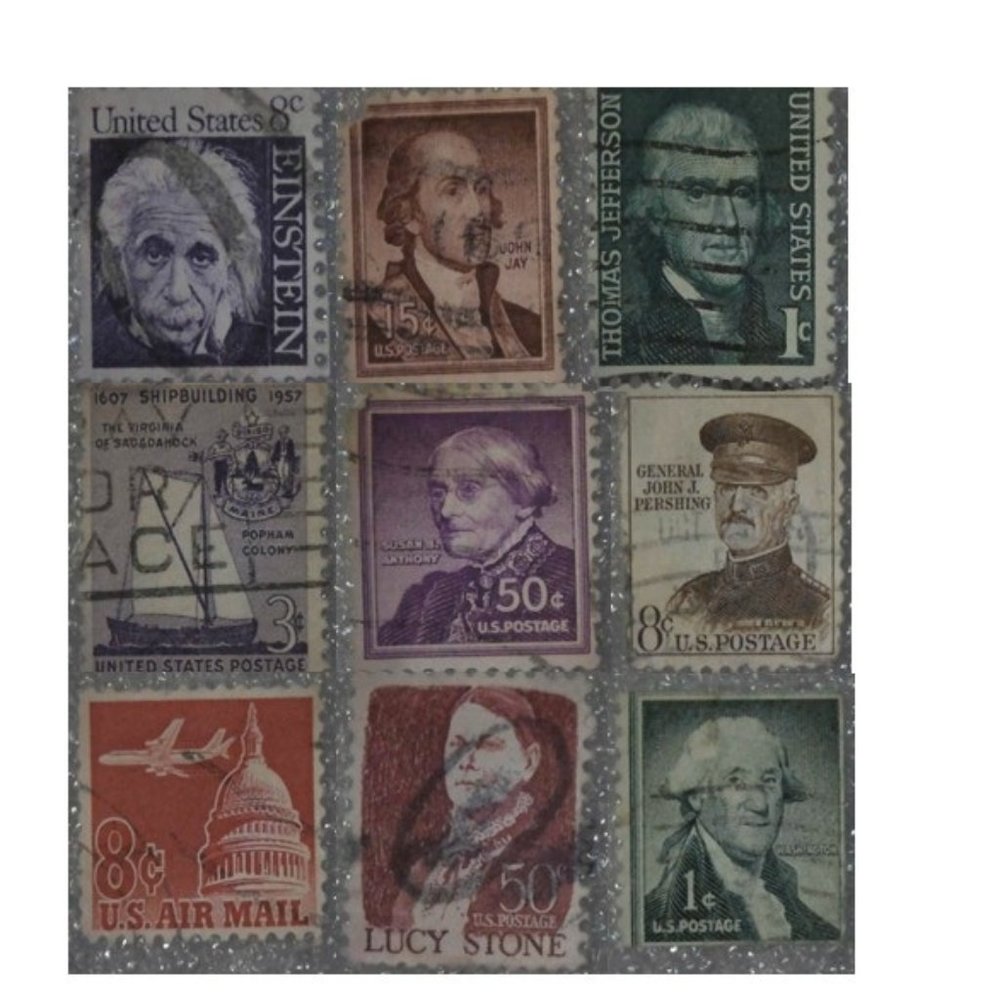 Stamps Vintage Usps Mail Lot of 9 USA. Stamps Collectible very good condition